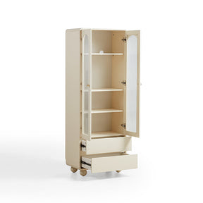 Mackenzie 0.6m Cream White Bookcase Bookshelf/Storage Rack Multiple Size