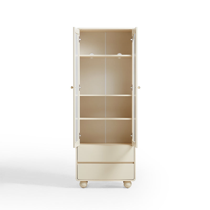 Mackenzie 0.6m Cream White Bookcase Bookshelf/Storage Rack Multiple Size