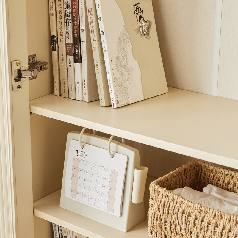 Mackenzie 0.6m Cream White Bookcase Bookshelf/Storage Rack Multiple Size