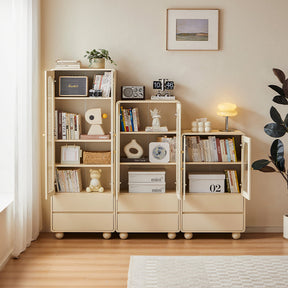 Mackenzie 0.6m Cream White Bookcase Bookshelf/Storage Rack Multiple Size