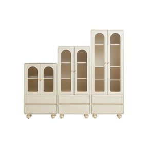 Mackenzie 0.6m Cream White Bookcase Bookshelf/Storage Rack Multiple Size
