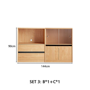 Margaret Floor-standing Modular Storage Cabinet Chest Set for Home