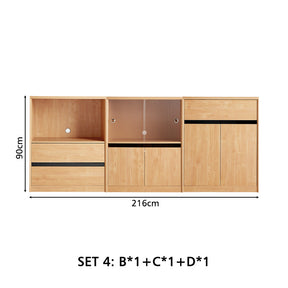 Margaret Floor-standing Modular Storage Cabinet Chest Set for Home