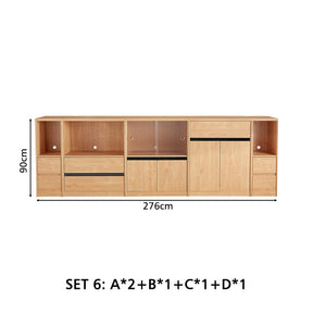 Margaret Floor-standing Modular Storage Cabinet Chest Set for Home