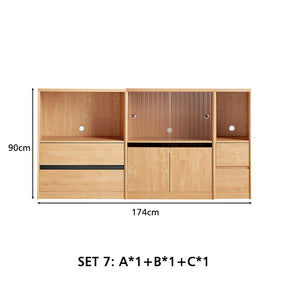 Margaret Floor-standing Modular Storage Cabinet Chest Set for Home