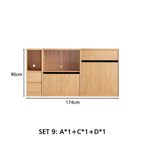 Margaret Floor-standing Modular Storage Cabinet Chest Set for Home