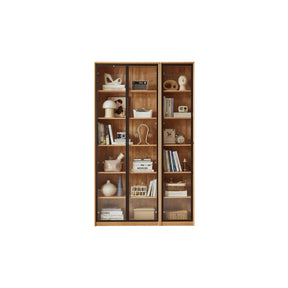 Kathleen Rubberwood Bookcase Modular Display Shelf & Storage Multiple Size