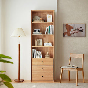 Kathleen Rubberwood Bookcase Modular Display Shelf & Storage Multiple Size
