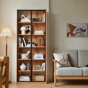 Kathleen Rubberwood Bookcase Modular Display Shelf & Storage Multiple Size