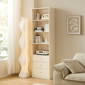 Jacob Rubberwood Bookcase Modular Display Shelf & Storage Multiple Size