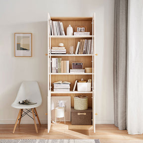 Jacqueline Storage Bookcase with Transparent Doors/Showcase/Display Cabinet