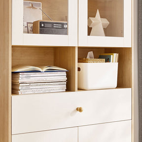 Jacqueline Storage Bookcase with Transparent Doors/Showcase/Display Cabinet