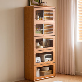 Veronica 0.6m/0.8m Floor-standing Floor Bookcase Bookshelf/Storage Rack With Lighting