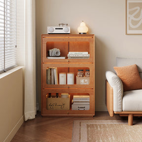 Veronica 0.6m/0.8m Floor-standing Floor Bookcase Bookshelf/Storage Rack With Lighting