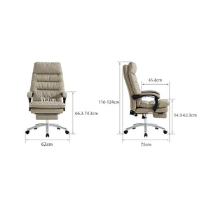 Lawrence Office Chair/Computer Chair with Armrests/Footrest