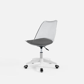 Armless Clear Desk Chair/Acrylic Rolling Chair/Adjustable Height Office Chair