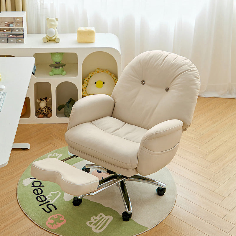 Amity Adjustable Height Computer Chair/Office Chair and Caster Wheels With Retractable Footrest