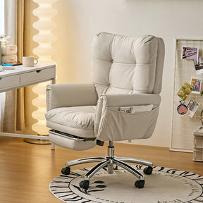 Donna Adjustable Height Computer Chair/Office Chair With Retractable Footrest
