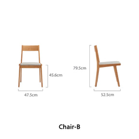 Jerry Classic Design Rubberwood Study Desk with Cabinet/Chair 0.8m/1.0m