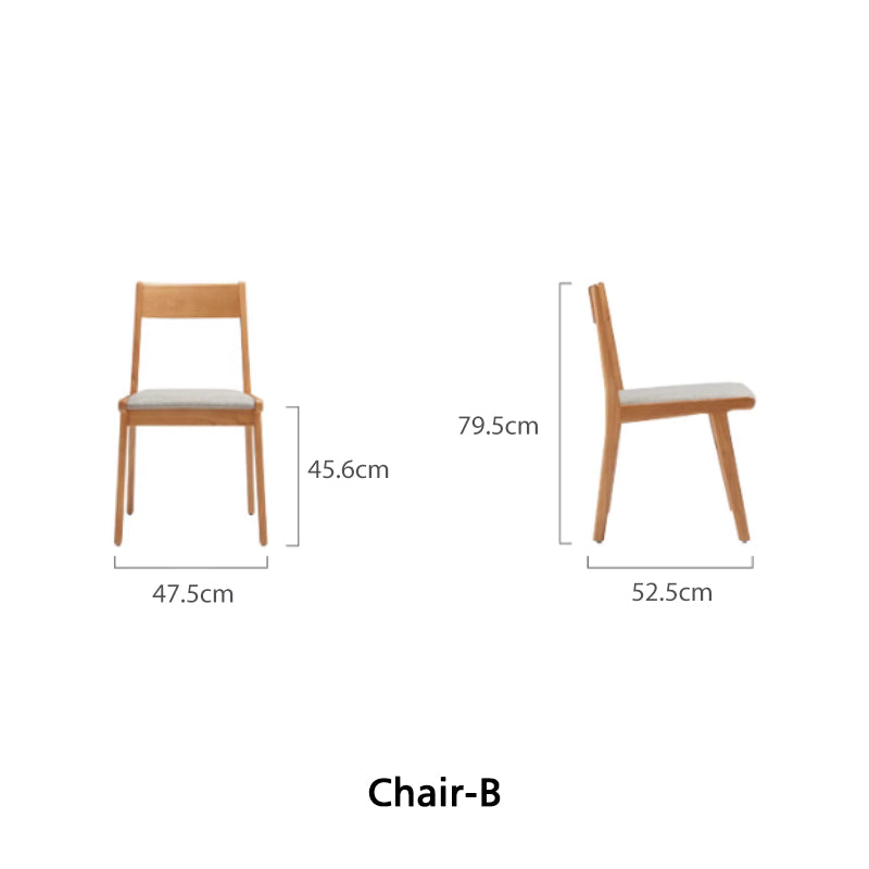 Jerry Classic Design Rubberwood Study Desk with Cabinet/Chair 0.8m/1.0m