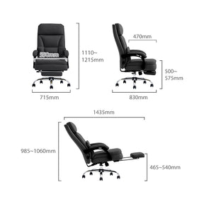 Declan Office Chair/Computer Chair with Armrests/Footrest Multiple Color