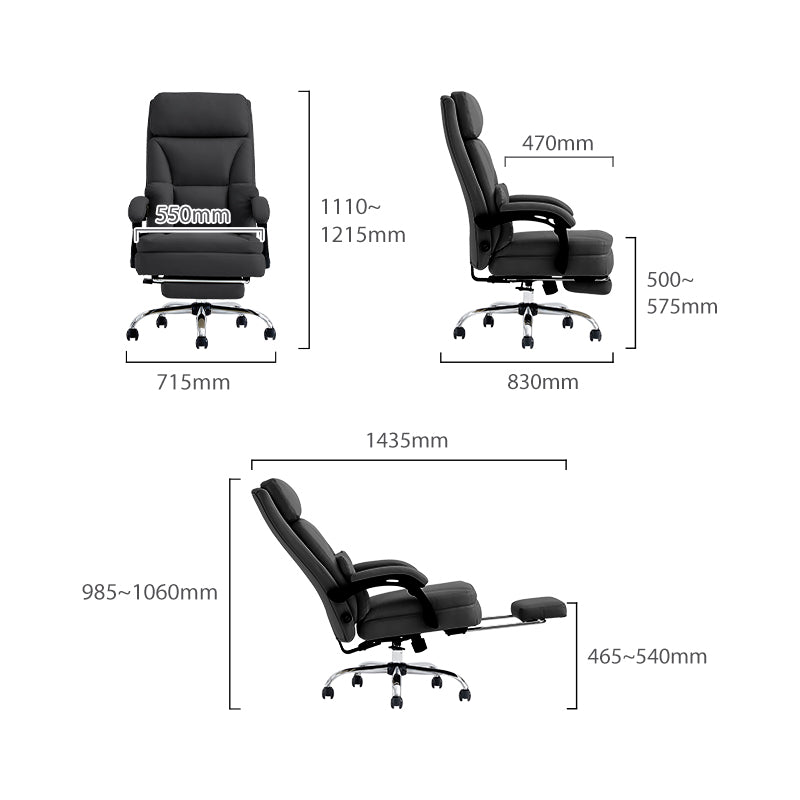Declan Office Chair/Computer Chair with Armrests/Footrest Multiple Color