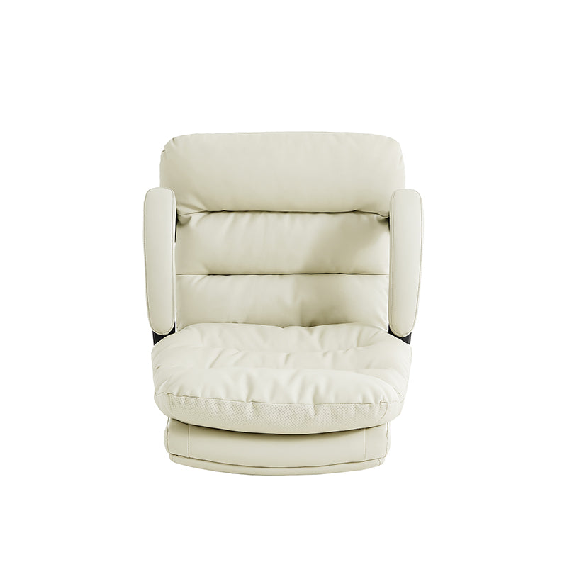 Lawrence Office Chair/Computer Chair with Armrests/Footrest White