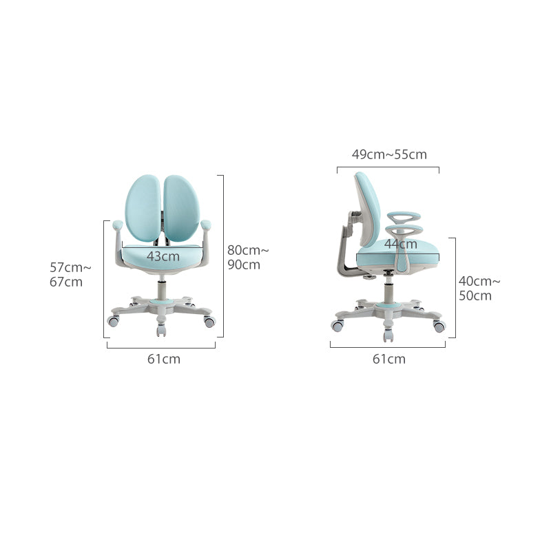 Eldridge Study Chair/Rolling Chair/Adjustable Height Office Chair/Computer Chair