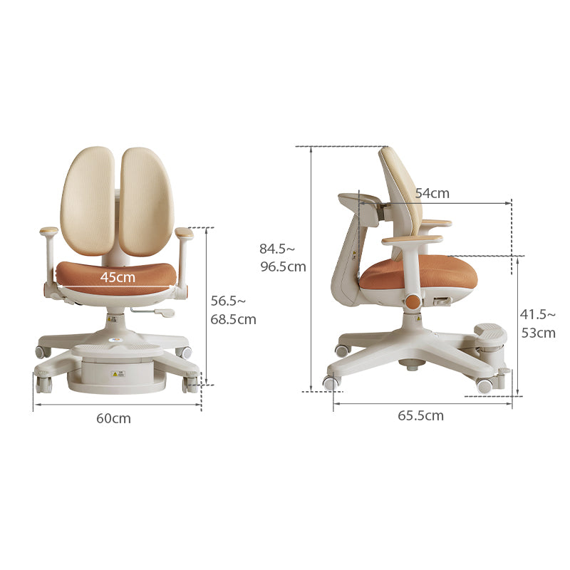 Alissa Study Chair/Rolling Chair/Adjustable Height Office Chair/Computer Chair Multiple Color