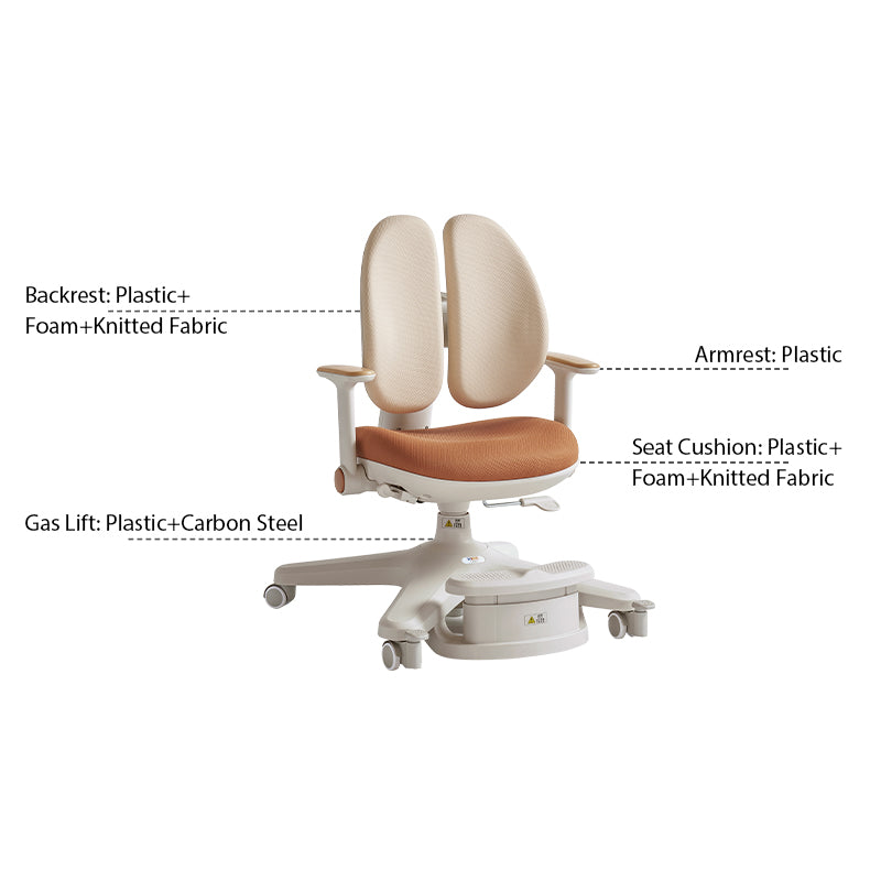 Alissa Study Chair/Rolling Chair/Adjustable Height Office Chair/Computer Chair Multiple Color