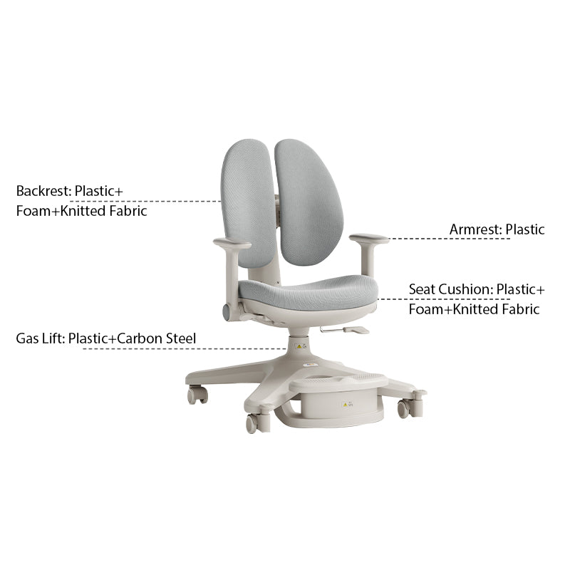 Alissa Study Chair/Rolling Chair/Adjustable Height Office Chair/Computer Chair Multiple Color