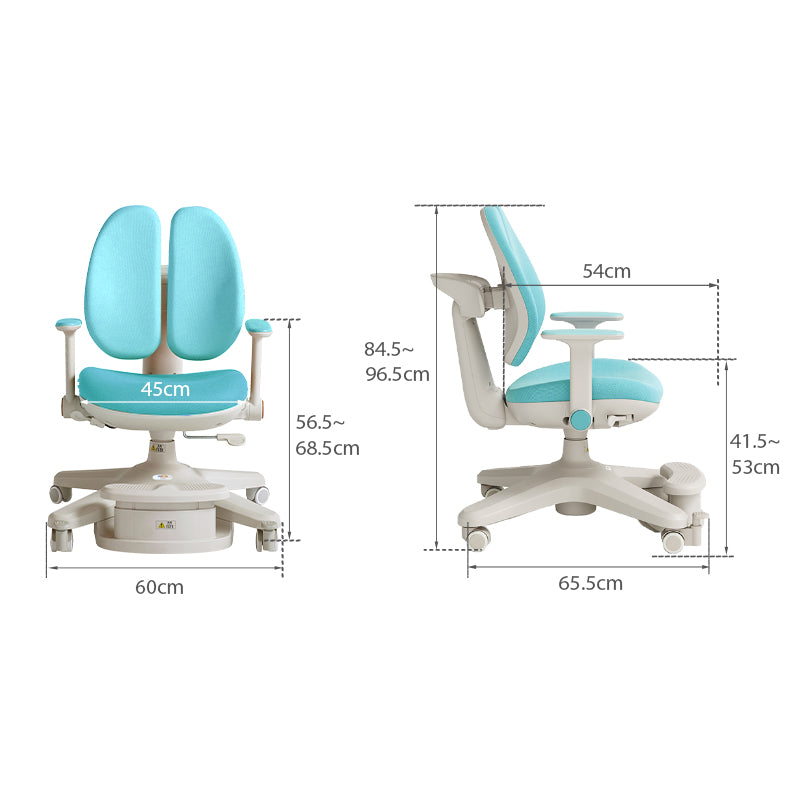 Alissa Study Chair/Rolling Chair/Adjustable Height Office Chair/Computer Chair Multiple Color