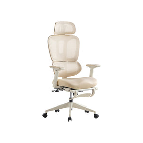 Myrna Adjustable Height Office Chair with Lumbar Support and Headrest/Caster Wheels