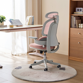 Nadia Adjustable Height Office Chair with Lumbar Support and Headrest/Caster Wheels Multiple Color
