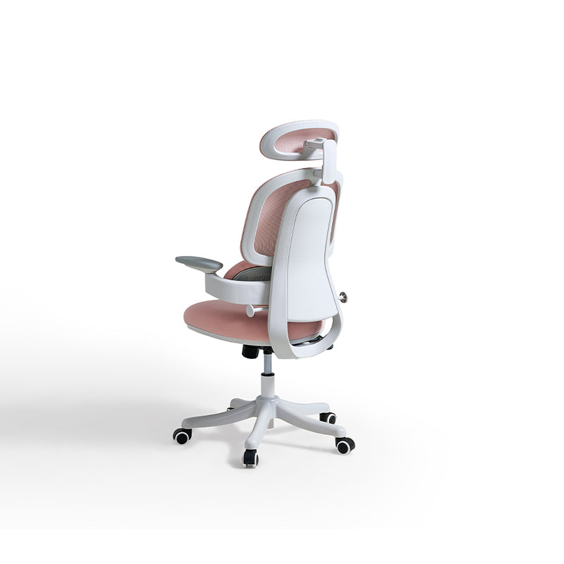 Nadia Adjustable Height Office Chair with Lumbar Support and Headrest/Caster Wheels Multiple Color