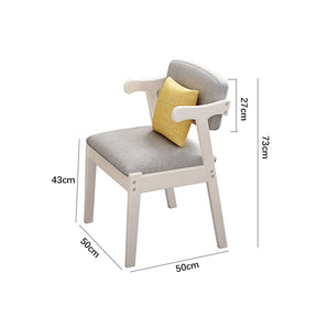 White Draylen Study Desk and Z Shape Chair  set