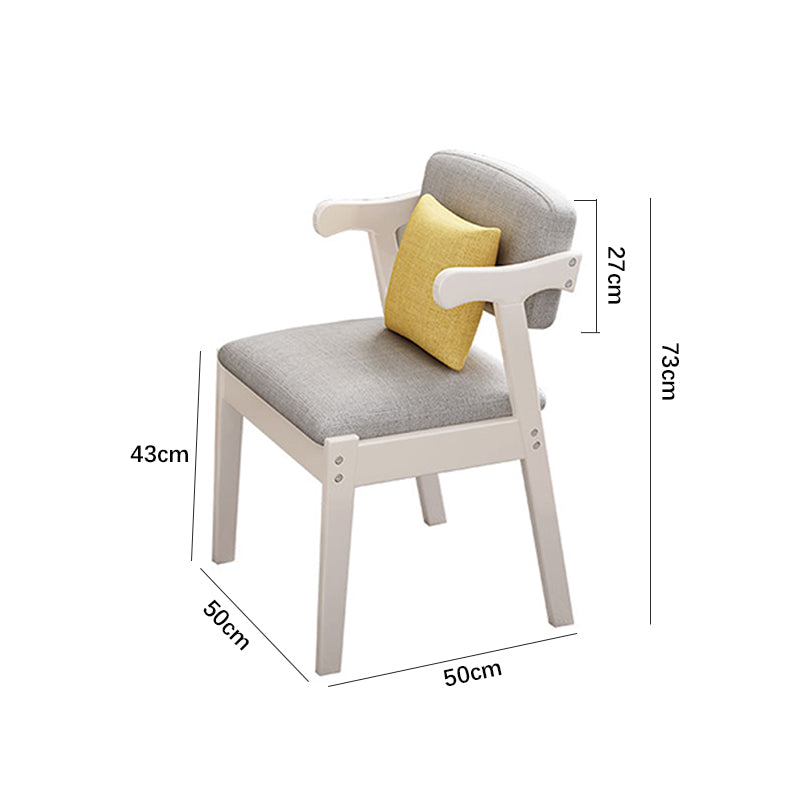 White Draylen Study Desk and Z Shape Chair  set
