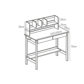 Natural Blythe Study Desk and Selee Chair Set
