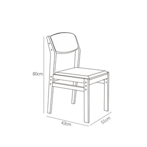 Natural Ave Study Desk and Selee Chair Set