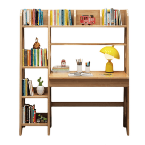Natural Bryla Study Desk and Z Shape Chair Set