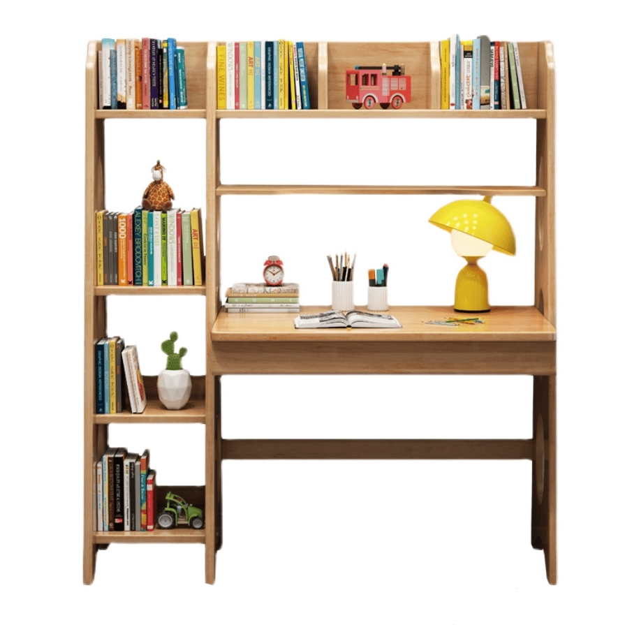 Natural Bryla Study Desk and Z Shape Chair Set
