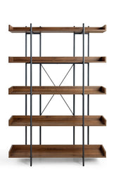 Multi-Tiered Stylish Open Storage Bookshelf/Open Display Shelves/Steel Legs