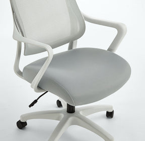 Adjustable Height Mesh Office Chair with Lumbar Support and Headrest/Caster Wheels