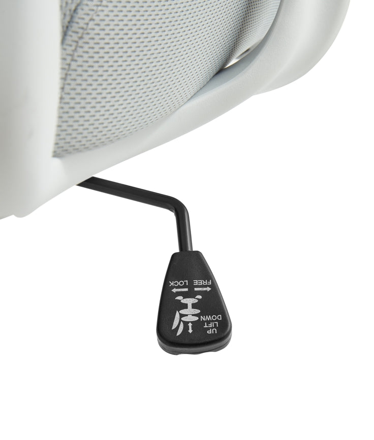 Adjustable Height Mesh Office Chair with Lumbar Support and Headrest/Caster Wheels