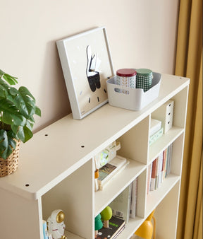 White Study Desk for Kids with Book Shelves and Storage Cabinet
