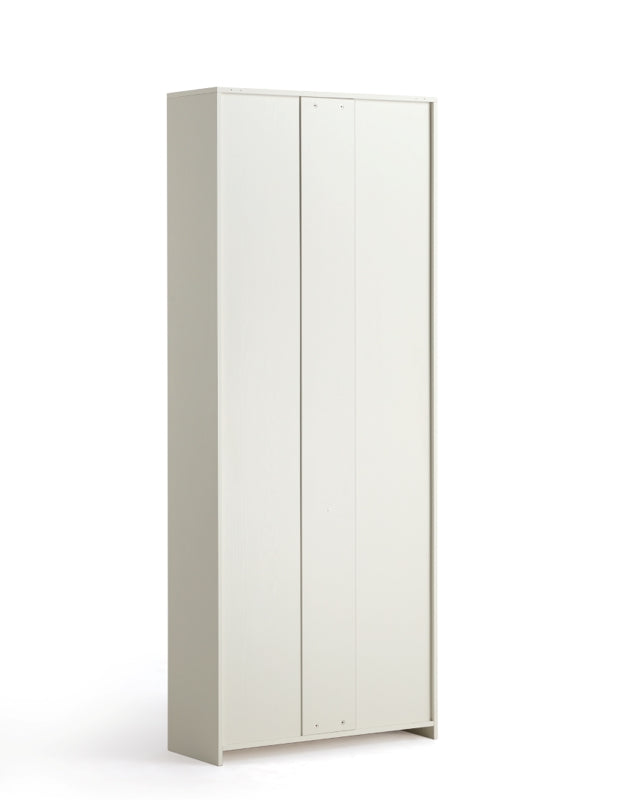 White Multi-Purpose Storage Bookcase with Transparent Doors/Showcase/Display Cabinet
