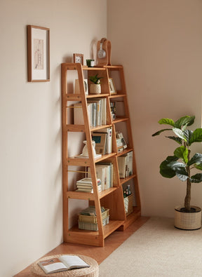 Tello Solid Timber Extendable Convertible Bookcase Adjustable Multi Function Storage/Corner Book Shelf