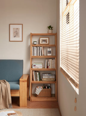Tello Solid Timber Extendable Convertible Bookcase Adjustable Multi Function Storage/Corner Book Shelf