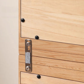 Madison FAS-Graded Solid American Oak Wood Floor-standing Modular Storage Cabinet Chest Set for Home