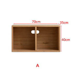 Madison FAS-Graded Solid American Oak Wood Floor-standing Modular Storage Cabinet Chest Set for Home
